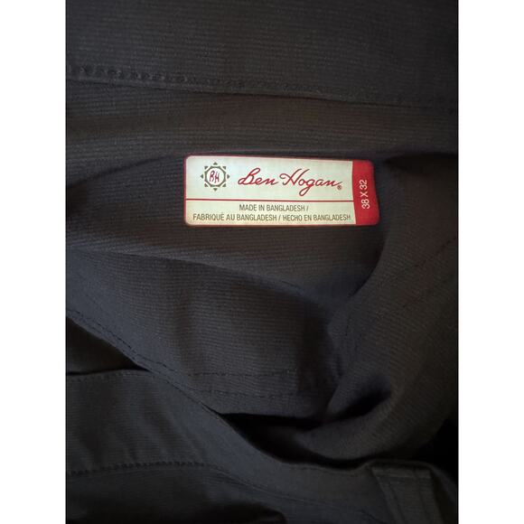 Ben Hogan Stretch Lightweight Athletic Performance Pants Black Size 38x32 NEW - Picture 6 of 9